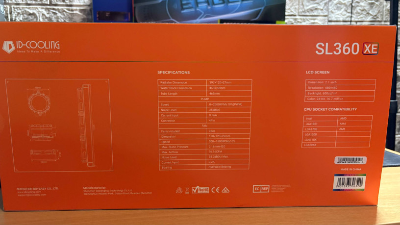 vodianoe-oxlazdenie-dlia-processora-id-cooling-sl360-xe-v-otlicnom-sostoianii-big-0