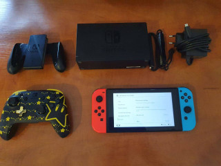 almaty-prodam-nintendo-switch-rev1-proosityi-cipom-fleska-64gb-plius-geimpad-pdp-rematch-otpravliu