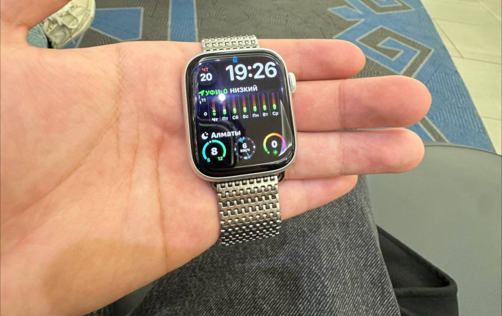 apple-watch-9-45mm-v-xorosem-sostoianii-akkumuliator-v-ideale-remesok-i-zariadka-est-cena-70000tg-big-0