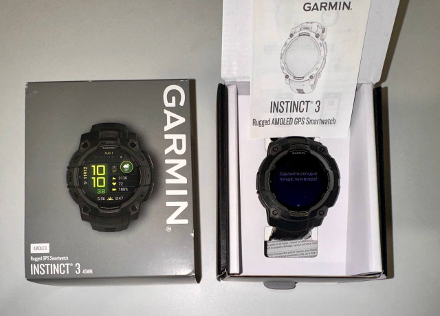 prodam-casy-garmin-instincts-3-amoled-v-idealnom-sostoianii-est-korobka-est-zariadka-deistvuiushhaia-big-0